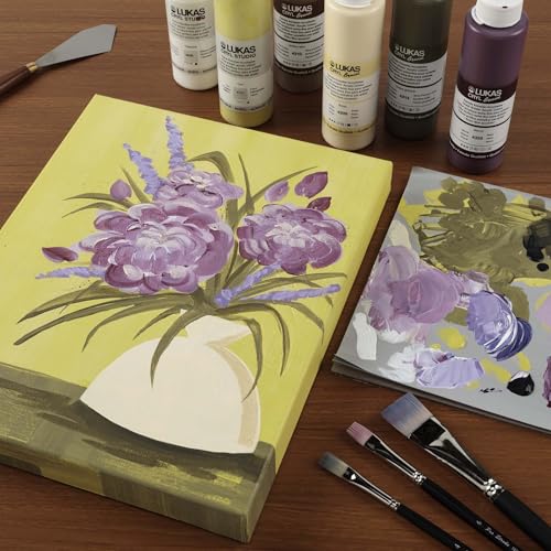Creative Inspirations Stretched Canvas 4 Pack - 1-1/2" Deep, 18x18, 11oz Sealed & Double-Primed Cotton Canvases, Pine Stretcher Frame, Archival All-Media Primer - Alkyd, Acrylic & Oil Painting - size: 18x18"