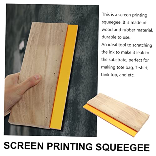 GLSTOY 1set Screen Printing Scraper Ink Squeegee for Easy Application for Crafting and Includes Frame and Mesh