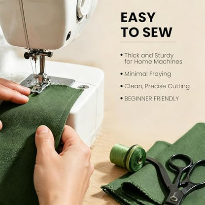 Wildarms 100% Cotton Canvas Fabric by The Yard - 59" Wide 12oz Heavy Duty Natural Duck Canvas for Sewing DIY, Tote Bags, Upholstery & Embroidery (Army Green, 2 Yard Pre-Cut - color: Army Green, size: 2 yard pre cut