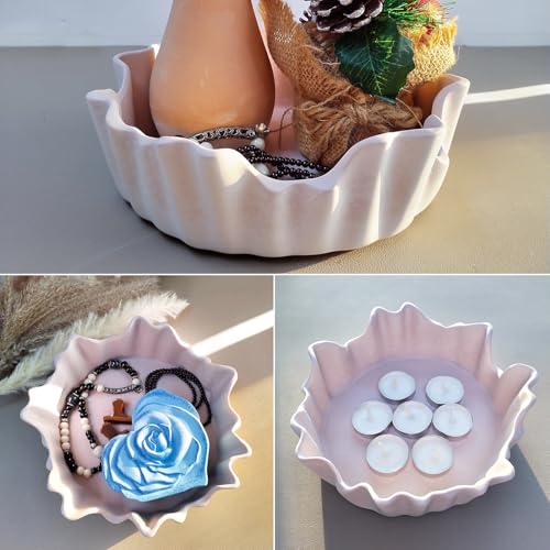 Wehous Large Irregular Bowl Silicone Mold, Unique Storage Epoxy Resin Concrete Molds, Big Candle Holder Tray Container Jewelry Holder Succulent Pot Makeup Organizer Casting Mold Art Craft Ornament - color: Irregular Pot