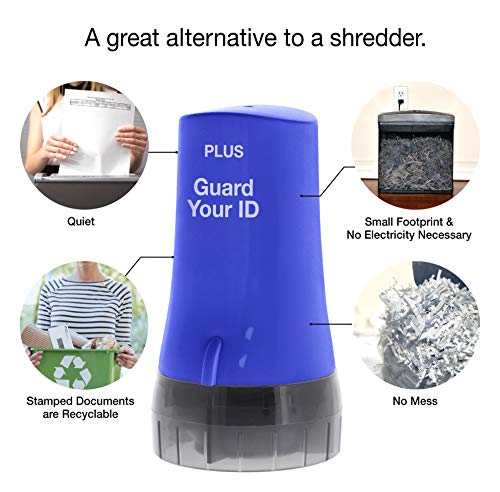 Guard Your ID Confidential Security Roller Set Advanced 2.0 for Identity Theft Protection Redacting (Regular 3-Pack, Blue) - color: Blue, size: Regular 3-Pack