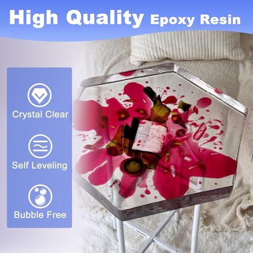 LET'S RESIN EPOXY RESIN 4 Gallon Epoxy Resin with Pumps, Bubble Free & High-Gloss Resin Kit, Crystal Clear Epoxy and Hardener for DIY Art, Molds Casting,Craft - size: 4 gallon