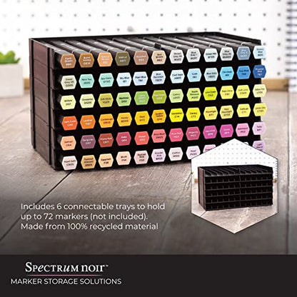 Crafter's Companion SPECN-6 Spectrum Noir Marker Storage Trays, 6/Pack,Black