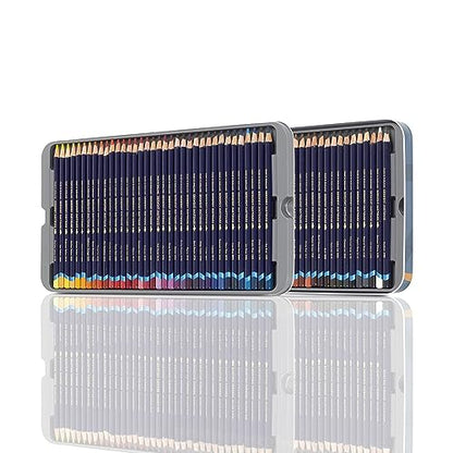 Derwent Coloured Pencils, Inktense Ink Pencils, Drawing, Art, Metal Tin, 72 Count (2301843) - size: 72 Count (Pack of 1)