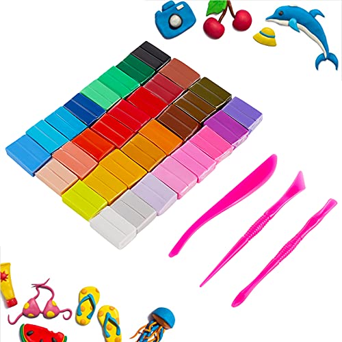 CiaraQ Polymer Clay Kit, Mini Modeling Clay Set for Kids/Beginners/Artist, 32 Colors - color: 32 Colors
