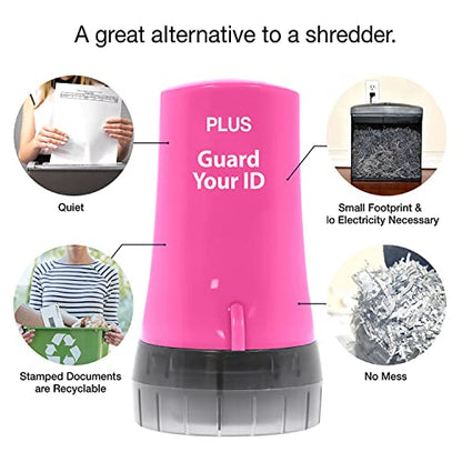 Guard Your ID Advanced Roller 3-Pack — Identity Theft Protection Stamp, Privacy Roller for Mail, Documents & Labels, Shredder Alternative, 1,000 Impressions per Roller (Blue, Pink, Purple) - color: Xtra Mixed: Blue Pink Purple, size: Regular 3-Pack