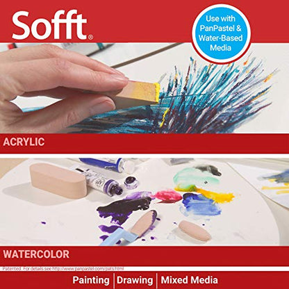Sofft Artist Tools by GOLDEN, Round Sponges, Pack of 4, Professional Artist Pastels