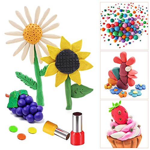Zohisin Cutters 40Pcs Circle Shape Cutter with 8 Sizes Pottery Ceramic DIY Clay Tools Kit for Craft Projects with Storage Case