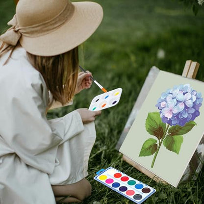 Ctosree 12 Sets Pre Drawn Canvas Kit for Painting Adults Sip and Paint Kit Art Pre Printed Canvas Bulk for Adult Date Night, Art Party & Holiday Gift(Simple Flower,8 x 10 in) - size: 8 x 10 in, style: Simple Flower