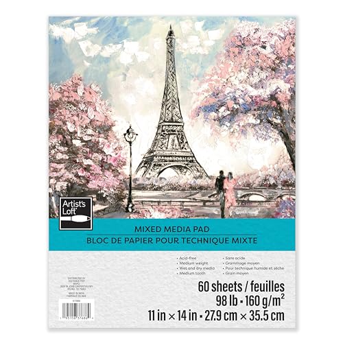 Mixed Media Medium Weight Paper Pad by Artist's Loft™, 11”; x 14”;