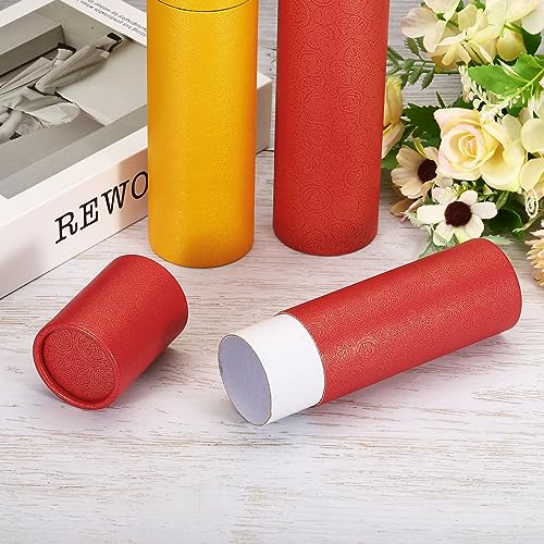 PATIKIL 2 Inch x 15 Inch Poster Tube, 1Pcs Photo Storage Tube Portable Shipping Mailing Tubes Calligraphy Painting Tubes Round Carrying Case for Storing Paper Art Map Documents, Red - size: 2 Inch x 15 Inch