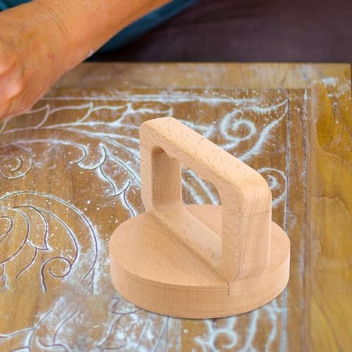 Wood Baren for Printmaking Block Printmaking Baren Easy to Use with Handle Printing Press Tool for Carving Linocut Rubbing, Ergonomic Handle