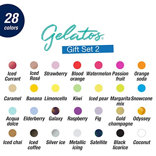 Faber-Castell Gelatos Dolce 2 Gift Set: 28 Watercolor Gel Crayons and Watercolor Supplies for Painting, Drawing & Art, Versatile Adult Pigment Crayons, Journaling Supplies for Artists & Hobbyists - style: Dolce 2 Gift Set