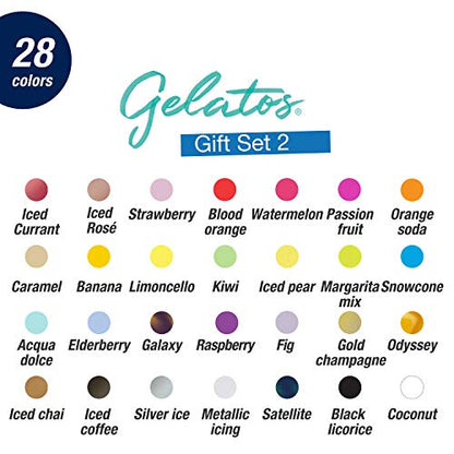 Faber-Castell Gelatos Dolce 2 Gift Set: 28 Watercolor Gel Crayons and Watercolor Supplies for Painting, Drawing & Art, Versatile Adult Pigment Crayons, Journaling Supplies for Artists & Hobbyists - style: Dolce 2 Gift Set