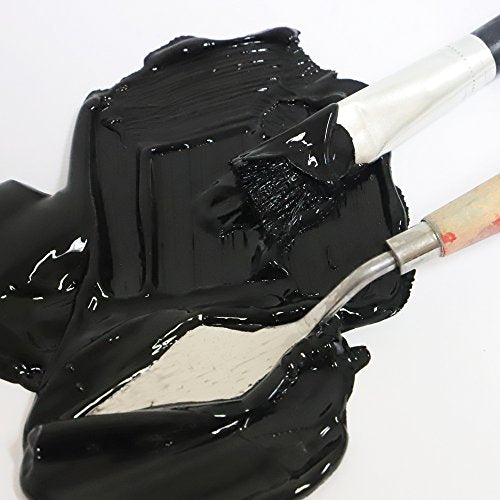 Mont Marte Discovery School Acrylic, 2 PACK, Black, 1/2 Gallon (2 Liter). Ideal for Students and Artists. Excellent Coverage and Fast Drying. Pump Lid Included. - color: Black 2PACK