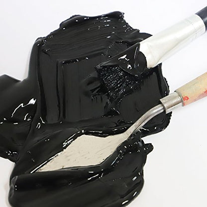 Mont Marte Discovery School Acrylic, 2 PACK, Black, 1/2 Gallon (2 Liter). Ideal for Students and Artists. Excellent Coverage and Fast Drying. Pump Lid Included. - color: Black 2PACK