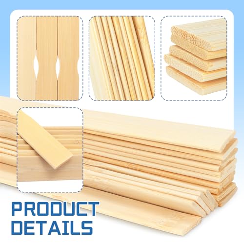 120 Pack 12 Inch Wooden Paint Stir Sticks - Multi-Purpose Paint Stirrers for Mixing Paint, Garden Markers, Library Labels & Craft Projects, Durable Unfinished Wood Stir Sticks