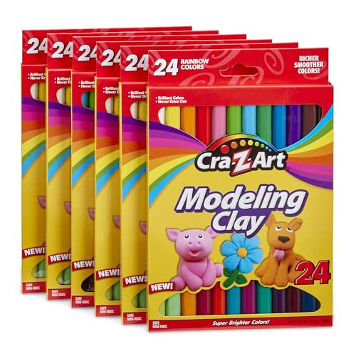Cra-Z-Art Bulk Modeling Clay - 6 Pack of 24 Count Modeling Clay - size: 24 Count (Pack of 6)