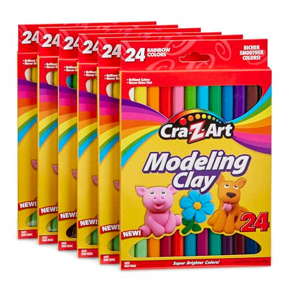 Cra-Z-Art Bulk Modeling Clay - 6 Pack of 24 Count Modeling Clay - size: 24 Count (Pack of 6)
