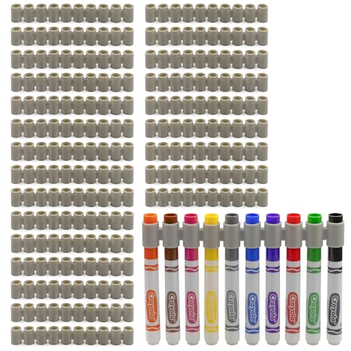 Darware Marker Holders (25-Pack); The Original Marker Gripper Silicone Marker Organizers for Broad Tip Colored Marker Sets, No More Lost Lids - size: Broad Tip (Pack of 25)