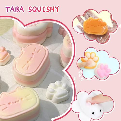 LuxeLagoon DIY Taba Squishy Kit,18OZ Rubber Squishy Kit with Guided,Make Your own Taba Squid Using Silicone and molds,Soft Stress Relief Squeeze Toy,Stress Relieving Entertainment Gift