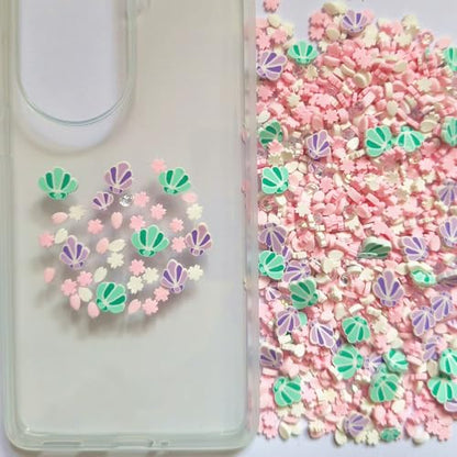 40g Fimo Polymer Shells Adults Nails Slices Art Design Supplies DIY Craft (Shell) - color: Shell