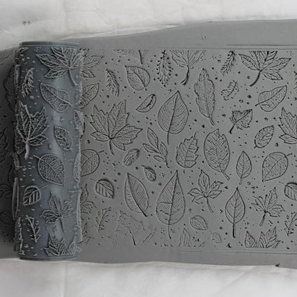 Falling Leaves Clay Texture Roller 4" for Polymer Clay - color: Falling Leaves Roller