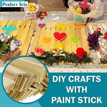 12" Wooden Paint Paddles - Mixing Sticks -Epoxy Stirrers- Pack of 500ct - size: 12"-Pack of 500ct