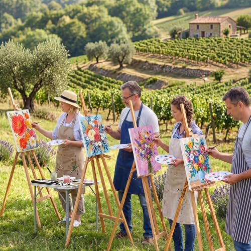 Sherr 24 Pcs Pre Drawn Canvas for Painting Adult Pre Printed Canvas Bulk Sip and Paint Kit Stretched Panels Paint Set for Theme Valentine Painting Night Party Favor(Abstract Flower,8 x 10 Inch) - size: 8 x 10 Inch, style: Abstract Flower