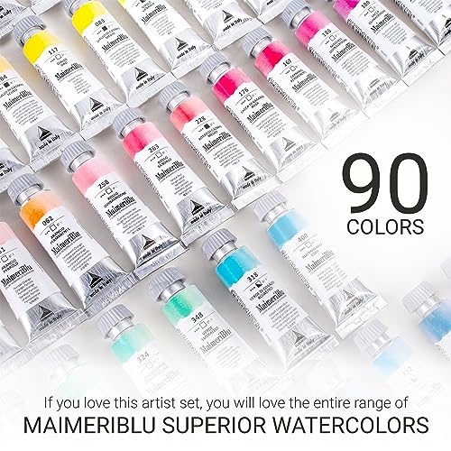 MaimeriBlu, Jeannie Dickson Artist Set, Watercolor Paint, 12ml, 6 Tubes – Professional Watercolor Painting Supplies