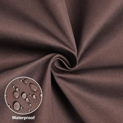 TFTAFAN Cobbler Apron Unisex Waterproof Apron with 2 Deep Pockets Art Smock for Painting Cleaning Artiest Apron work kitchen - color: Coffee