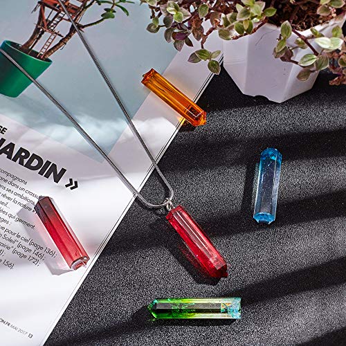 arricraft 10PCS Bullet Silicone Molds DIY Resin Craft Clear Resin Casting Molds for DIY Necklace Bracelet Earring Craft Making - color: Clear-Bullet