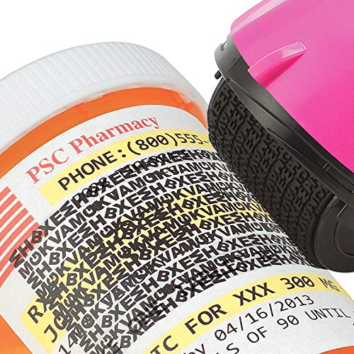 Guard Your ID Wide Advanced Roller 2.0 Identity Theft Prevention Security Stamp Pink - color: Pink, size: wide