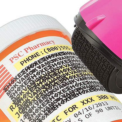 Guard Your ID Wide Advanced Roller 2.0 Identity Theft Prevention Security Stamp Pink - color: Pink, size: wide