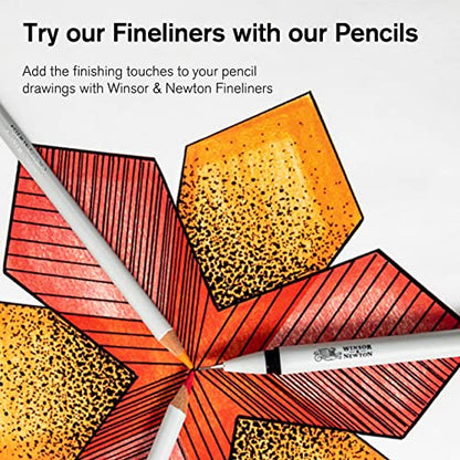 Winsor & Newton Studio Collection Artist Pencils, Graphite Pencils, Set of 6 - style: 6 Graphite Pencils