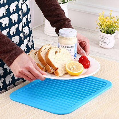 dealcase 9"X12" Environmental Silicone Mats, Premium Quality Insulated Flexible Durable Non Slip Coasters Hot Pads Hot Dishes, Pots Pans - Waterproof Trivet mat, Tableware Pad, Hygienic Safety, Black - color: Black