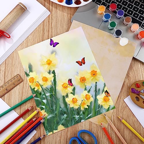 Spiareal 100 Sheets 8 x 10 Inch Watercolor Paper Bulk 140 Lb/300 GSM White Construction Paper Cold Press Blank Cotton Art Paint White Color Pad Artists Drawing Christmas Cards - size: 8 x 10 Inch
