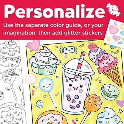 Faber-Castell Paint by Number Sweets - Kids Watercolor Paint by Number Craft (Ages 6+) - style: Sweets