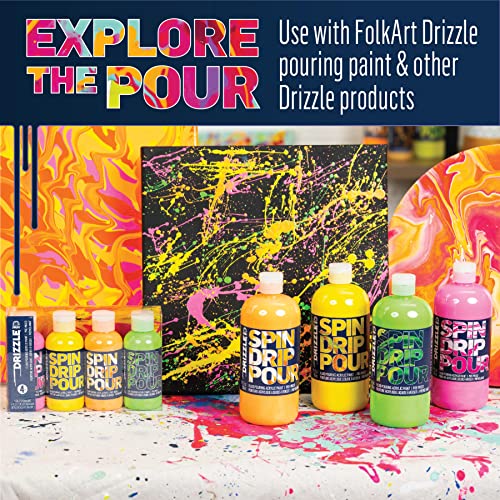 FolkArt Drizzle Combing Squeeze Bottle Set, Durable Tools for DIY Paint Pouring Arts and Crafts Projects, 50825 - style: Combing Squeeze Bottle Set