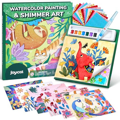 JoyCat Paint with Water Coloring Books, Art & Craft Activity, No Mess Art for Kids Ages 4-8, Craft Kits & Supplies, DIY Creative Activity, Gifts for Girls & Boys (Animals) - style: Animals