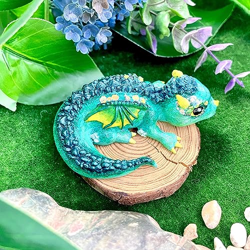 Resin Mold Wing Dragon for Epoxy, Plaster, Ceramic, Polymer Clay, Concrete, Cement Casting 3inch - color: Forest Dragon
