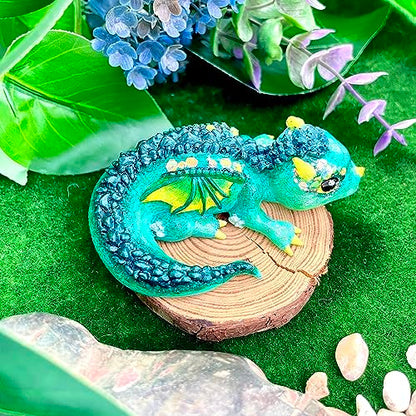 Resin Mold Wing Dragon for Epoxy, Plaster, Ceramic, Polymer Clay, Concrete, Cement Casting 3inch - color: Forest Dragon