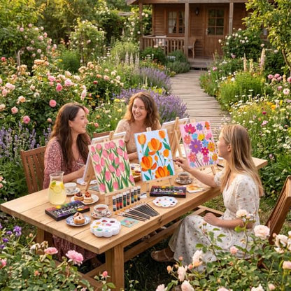 Sherr 24 Pcs Pre Drawn Canvas for Painting Adult Pre Printed Canvas Bulk Sip and Paint Kit Stretched Panels Paint Set for Theme Valentine Painting Night Party Favor(Abstract Flower,8 x 10 Inch) - size: 8 x 10 Inch, style: Abstract Flower