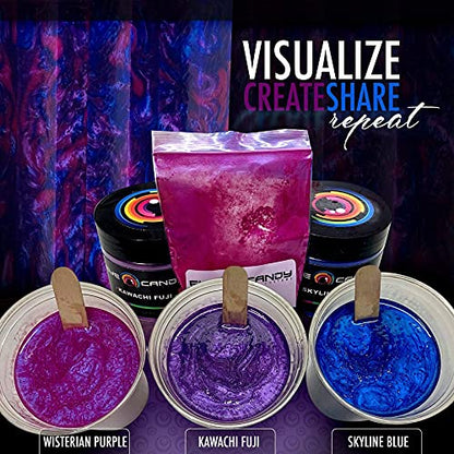 Eye Candy Premium Mica Powder Pigment “Skyline Blue” (50g) Multipurpose DIY Arts and Crafts Additive | Woodworking, Epoxy, Resin, Bath Bombs, Paint, Soap, Nail Polish, Lip Balm (Skyline Blue, 50G) - color: Skyline Blue