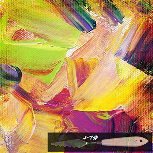 13Pcs Palette Knife Set - Stainless Steel Paint Mixing Drawing Painting Palette Scraper w/Wooden Handle for FX Special Effects in Oil Painting or Acrylic Mixing Spatulas Palette Knives Art Tools