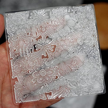Premium Silicone Texture Stamp Sheets for Polymer Clay Jewelry and Clay Earrings - Set of 3 Floral and Unique Patterns - Easy to Use and Clean (Group 3) - color: Group 3