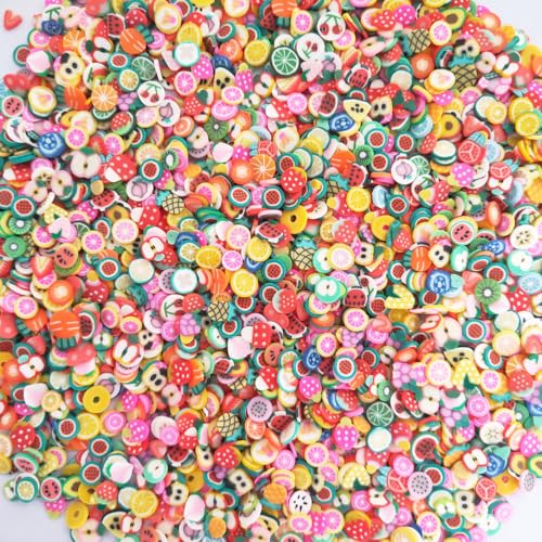 40g Mini Fruits fimo Polymer Adults Nails Slices Art Design Supplies DIY Craft (Fruits) - color: Fruits