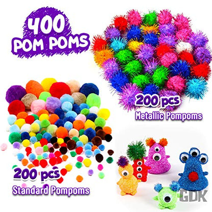 Goody King Arts and Crafts Supplies for Kids - 1170Pcs+ Craft Art Supply Kit for Toddlers Kids Craft Supplies & Materials Age 4 5 6 7 8 9 - Christmas D.I.Y. Crafting School Supplies - size: Xlarge