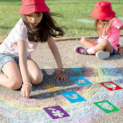 24 Pieces Stencils,Large Drawing Stencils Chalk Template,8 Inches Washable Shape Template Stencils Kit for Crafts,Painting Drawing (Animal, 8 inch) - color: Animal
