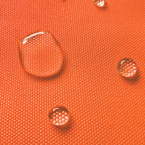 Waterproof Canvas Fabric by The Yard 58" W 600D Upholstery Polyester Material Indoor Outdoor Water Resistant Fabric for Chair Cushion Furniture Cover Sewing DIY Cloth, 1 Yard Orange - color: Orange, size: 1 Yard 36" x 58"